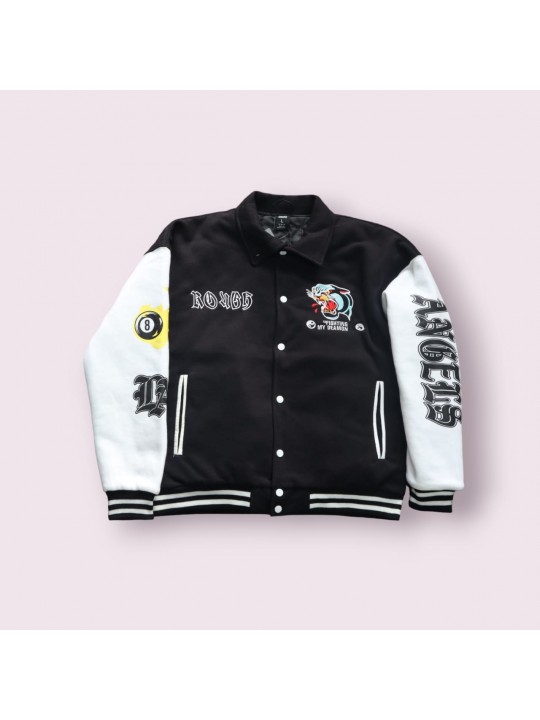 Black Squad Oversized- Varsity jackets Tiger