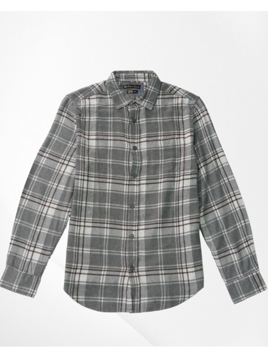 ENGLISH LAUN CHECKED FLANNEL - GREY