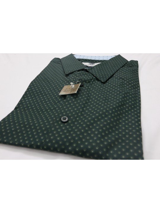 ENGLISH LAUN FORMAL PRINTED SHIRT - GREEN