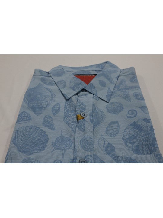 Eighth Ave Half sleeves printed casual shirt - Blue shell